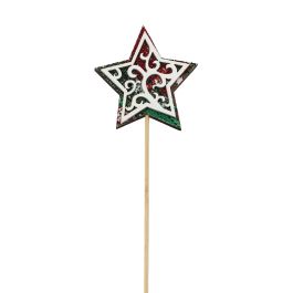 Products: Nordic Wooden Xmas Star Pick 7Wx7Hx31Lcm Pk/12 - Multi Oceans Floral