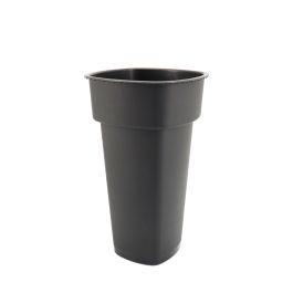 Plastic Flower Square Bucket 20TWx11.5BWx34Hcm - Black Oceans Floral