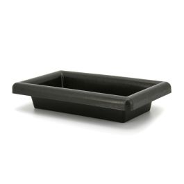 Plastic Rectangular Arrangement Tray 25Lx18.5Wx5Hcm - Black Oceans Floral
