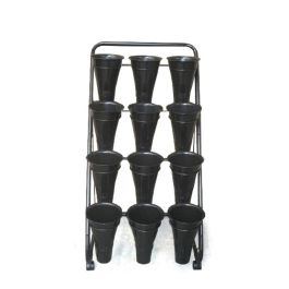 Flower Stand 12 Vases 64Lx59Wx134Hcm - Black Oceans Floral