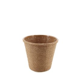 Seagrass Look Pot Cover 16TWx10.5BWx14.5Hcm - Natural Oceans Floral