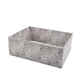Woven Design Hamper Box Med 34Lx26Wx12Hcm Pk/10 - Grey Oceans Floral