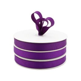 Products: Grosgrain Plain Ribbon Woven Edge 15mmx50m - Violet Oceans Floral