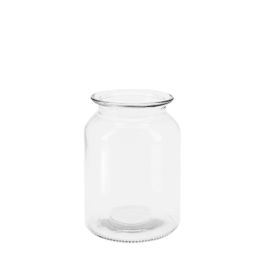 Glass High Neck Cylinder Vase Small 10.8Diax14.5Hcm - Clear Oceans Floral
