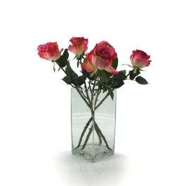 Products: Glass Tall Square Vase 14Sqx30Hcm - Clear (02-SQ30) Oceans Floral