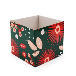 Botanical Pohutukawa Posy Box 13Sqx12Hcm Pk/10 - Green/Multi Oceans Floral