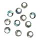 Shell Blank Paua - Circle Offset Hole - Natural Curve, Ground Back, Tumbled Polished