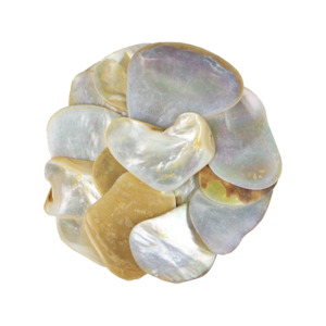 SHELL PIECES MOP SATIN LARGE