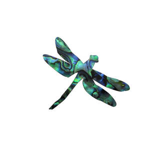 GLOSS PAUA VENEER SHAPE - DRAGONFLY