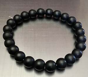 Bracelet matt black onyx