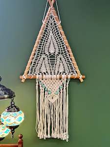 Macrame,bamboo wall hanging