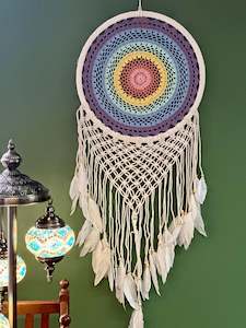 Colourful wall hanging, 42cm