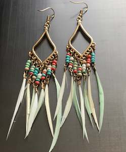 Earrings feathers