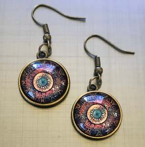 Earrings boho mandala