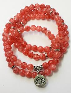 Rhodochrosite  necklace  8mm