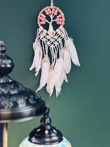 Tree of life, pink beads 9cm