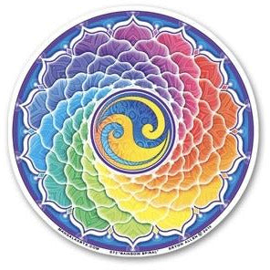 Rainbow Spiral , window stickers S-72