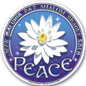 Window Stickers: Peace Lotus , window stickers S-54