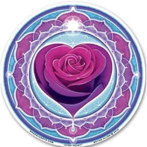 Open Heart , window stickers S-68