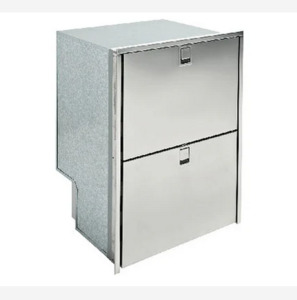Galley: Isotherm DR 160 Inox Light Double Fridge drawers