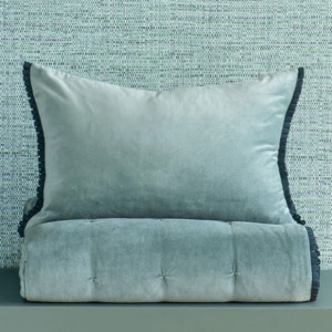 New: Plissado Duck Egg Cushion