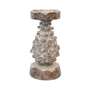 General: Pinecone Candleholder - Large