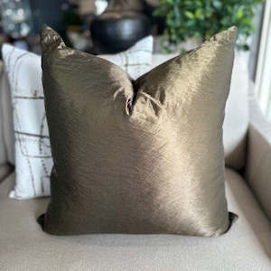 Cushions: Couture Olive Cushion 55x55
