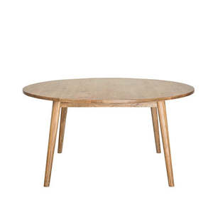 Dining Tables: Vassa Round Table 120cm - Natural Oak