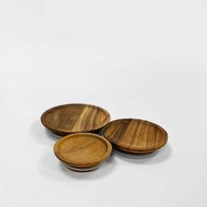 Jars Glass: Weck Wooden Lid  Sml with Silicon Ring