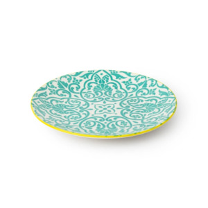 New: Yellow & Blue Geometric Side Plate