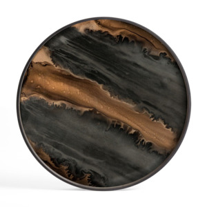 Homeware: Ethnicraft Organic Bronze Glass Tray Large
