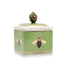 Decor: Trinket Box  Green Bee
