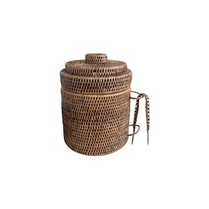 Utensils Bar: Rattan Ice Bucket