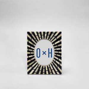 Photo Frames: Zebra Oval Photo Frame 4x3