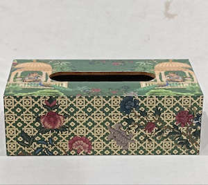 Tissue Box - Green Floral