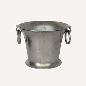 Round Silver Ring Wine Bucket