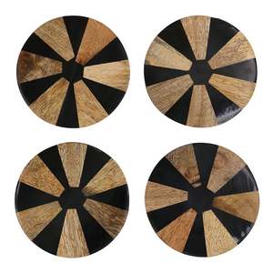 Resin & Wood Coasters (set 4)