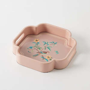 Decor: Harmony Bird Tray Pink
