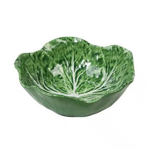 Serveware: Cabbage Melamine Bowl 27cm - Green