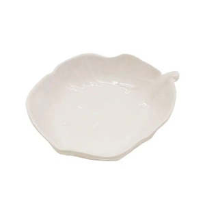 Serveware: Cabbage Melamine Small Leaf Dish - White