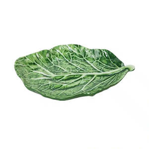 Cabbage Melamine Leaf Platter - Green
