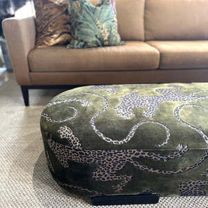 Ottomans: Oval Ottoman - Frame only