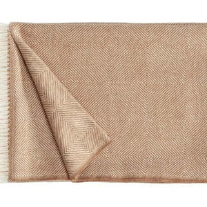 Christian Fischbacher Noble Throw - Camel