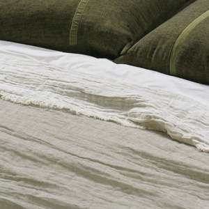 Throws Blankets: Leggera Thyme Blanket 280 x 240cm