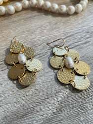 Pearls: Floating Circle Pearl Dangles