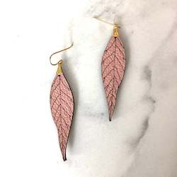 Wild Flower Collections: NEW Version Wild Leaf Earrings- Your choice of colour