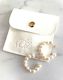 White Pearl Moon Hoops-fresh water pearl
