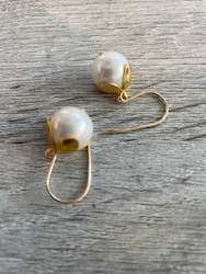 Earrings: Botanical Pearls- Ear Wires