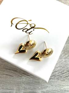 Earrings: lOVE UNDER THE STARS-GOLD-EARRINGS-GIFT-CHARM JEWELLERY