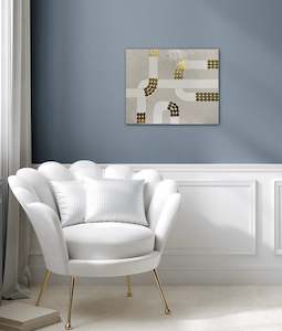 Art Works On Canvas: Original Art Works- Direction Embellished-Structured Abstract